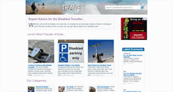Desktop Screenshot of disabledtraveladvice.co.uk